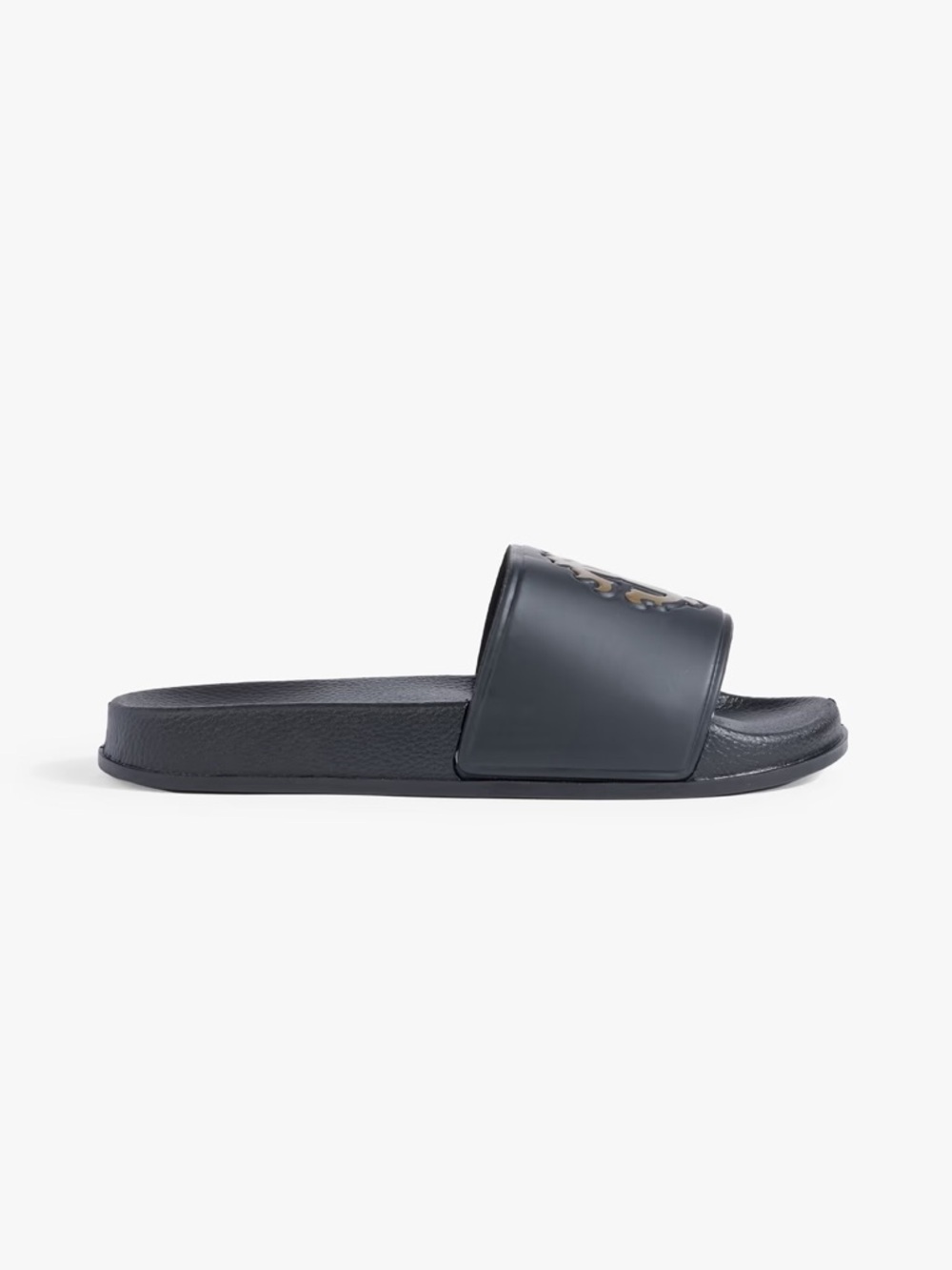 NWT Roberto Cavalli ‘Printed Embossed Rubber Slides’ in Black Size 4 - Picture 9 of 12